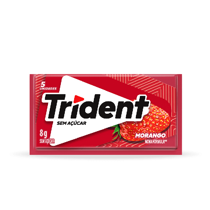 Chiclete Trident Morango 21X8g