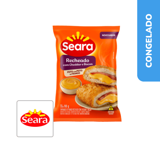 Empanado de Frango Recheado com Bacon e Cheddar 111g - Seara