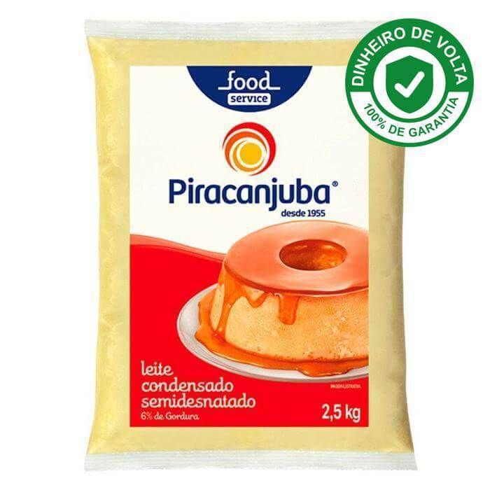 Leite Condensado Semi Desnatado Piracanjuba - 2,5kg