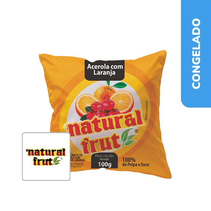 Polpa de Acerola com Laranja 1Kg - Natural Frut