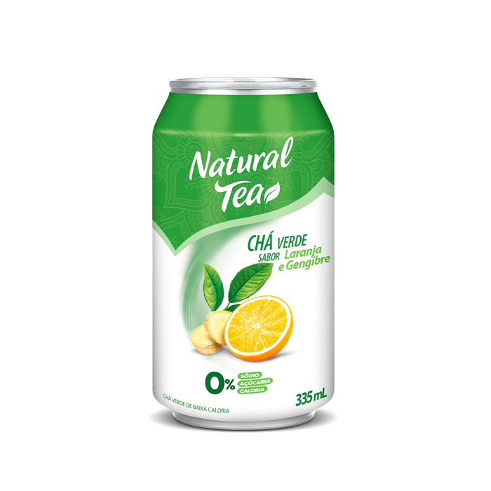 Chá Verde com Laranja e Gengibre 335ml - Natural Tea
