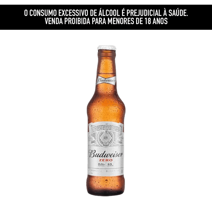 Cerveja Budweiser Zero Álcool Long Neck 330ml