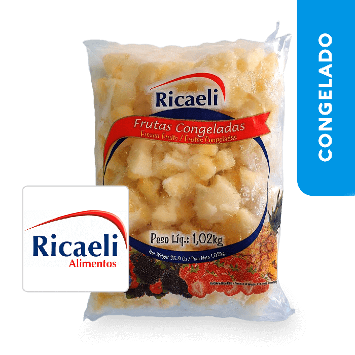 Fruta Congelada Abacaxi 1.02Kg - Ricaeli
