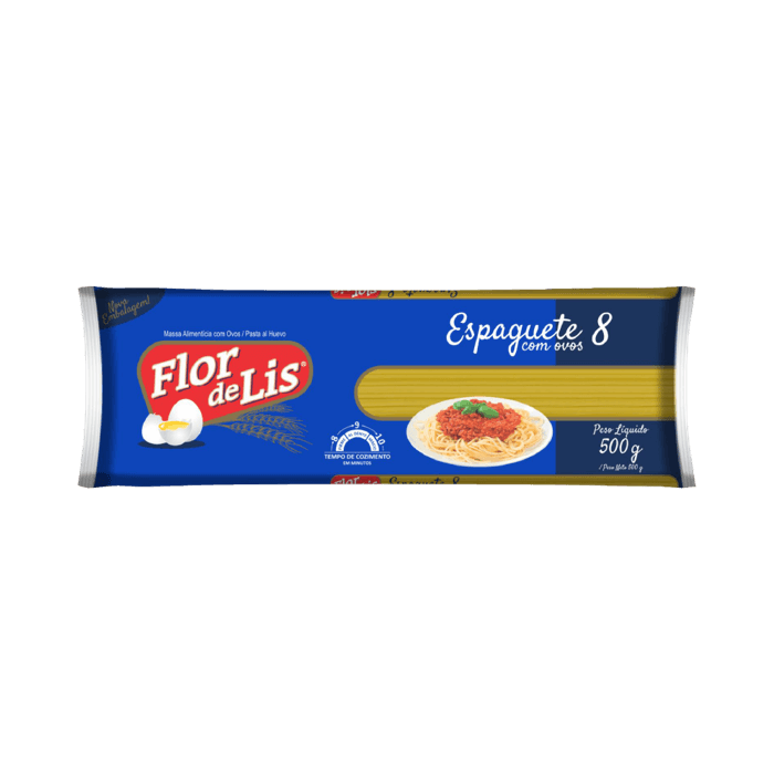 Macarrão com Ovos Espaguete Flor de Lis 500g