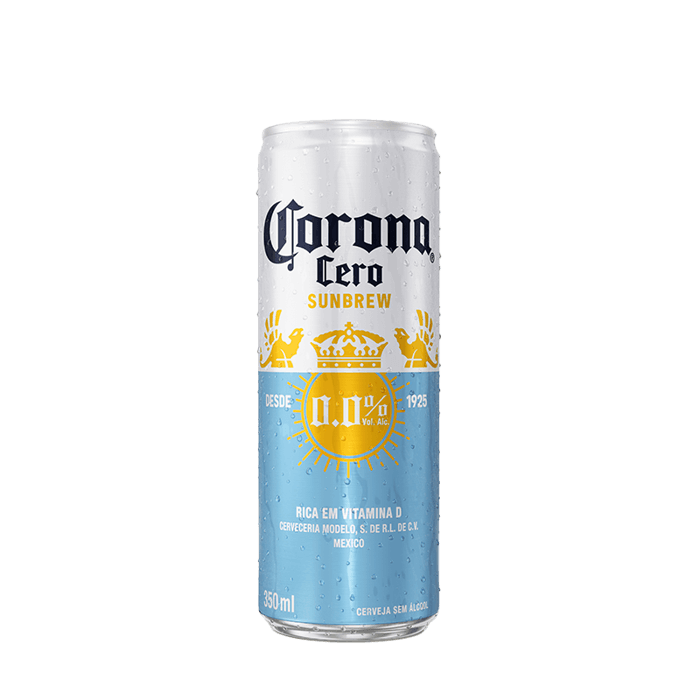 Cerveja Corona Cero Sunbrew Lata Sleek 350ml