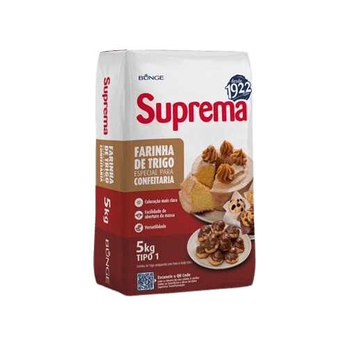 Farinha de Trigo para Confeitaria 5Kg - Suprema