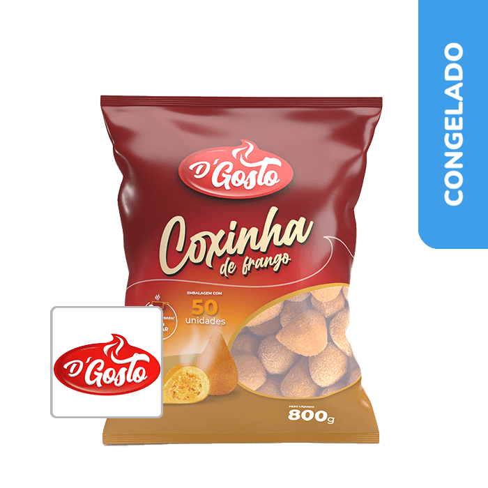 Coxinha de Frango 800g - D'gosto