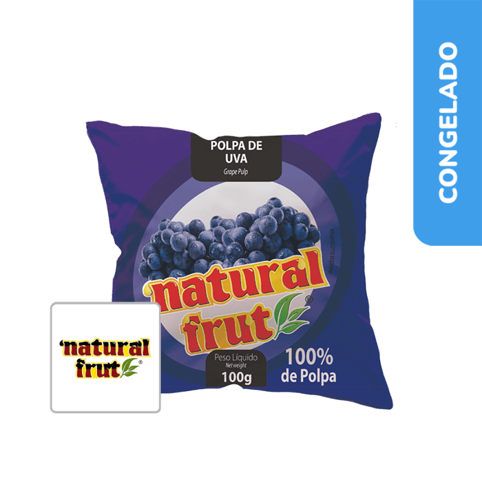 Polpa de Suco de Uva 1Kg - Natural Frut