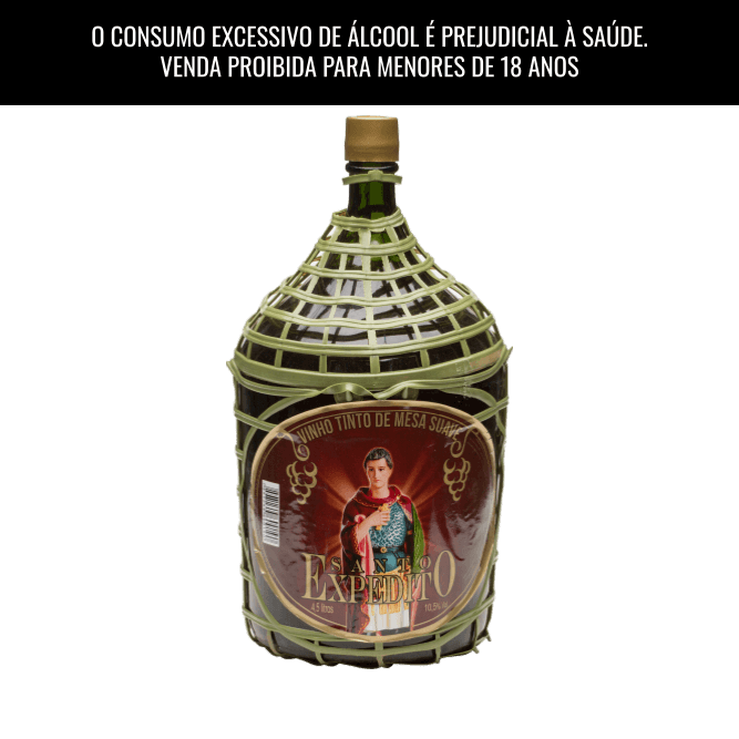 Vinho Tinto Suave Santo Expedito 4,5L