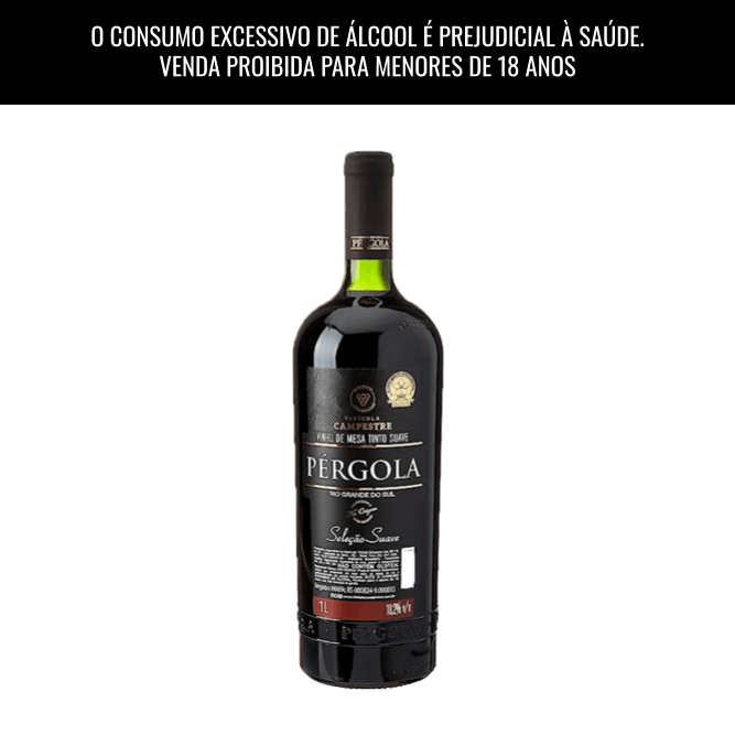 Vinho Tinto Suave Pérgola 1L