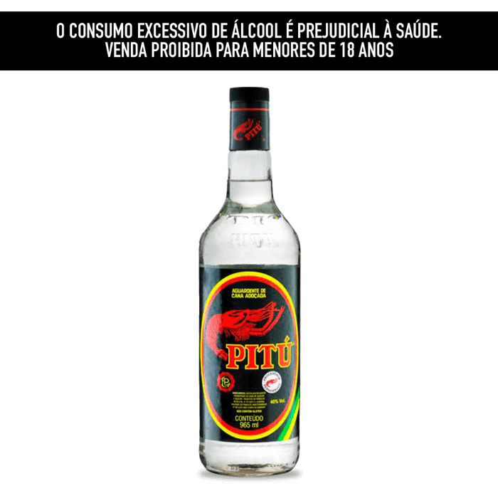 Cachaça Pitú 965ml