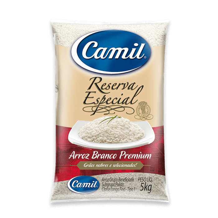 Arroz Branco Camil Reserva Especial 5kg