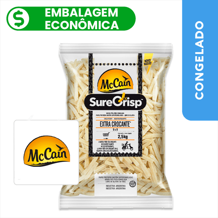 Batata Pré-Frita Extra Crocante Surecrisp 2.5kg - McCain