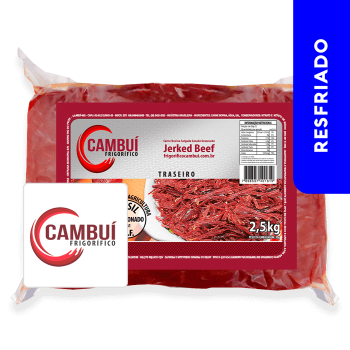 Carne Seca Bovina de Traseiro MD - Cambuí