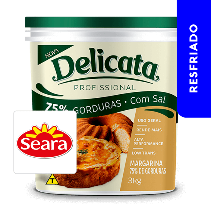 Margarina com Sal 3kg - Delicata