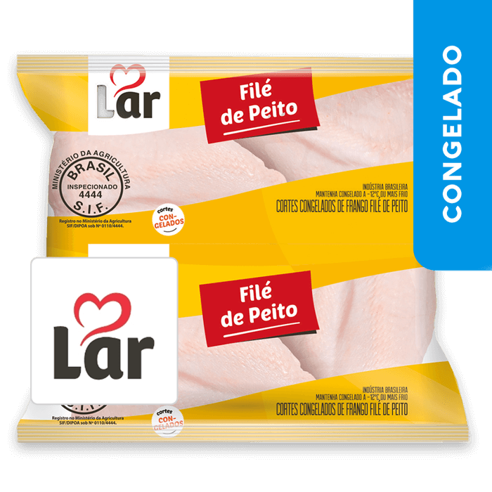 Filé de Peito de Frango Envelopado CX - Lar