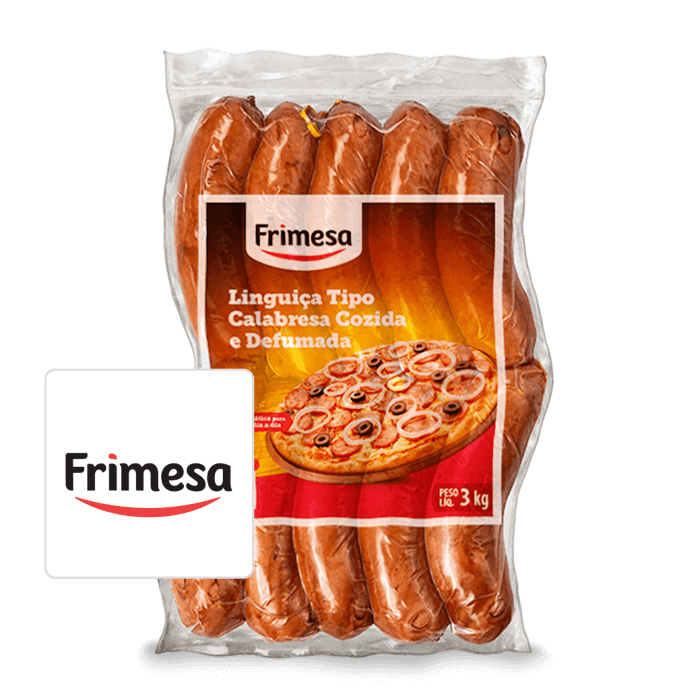 Linguiça Tipo Calabresa Defumada 3kg - Frimesa