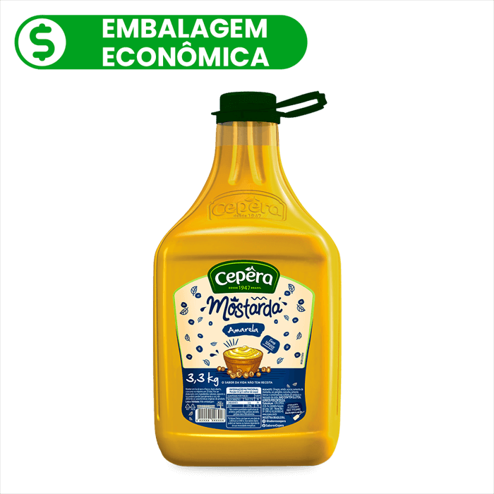 Mostarda Amarela Cepêra 3,3Kg