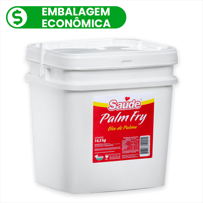 Óleo de Palma Refinado Saúde PalmFry 14.5Kg