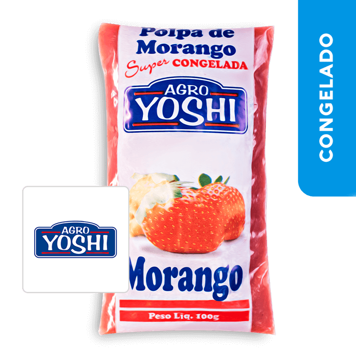 Polpa de Morango 1kg - Agro Yoshi