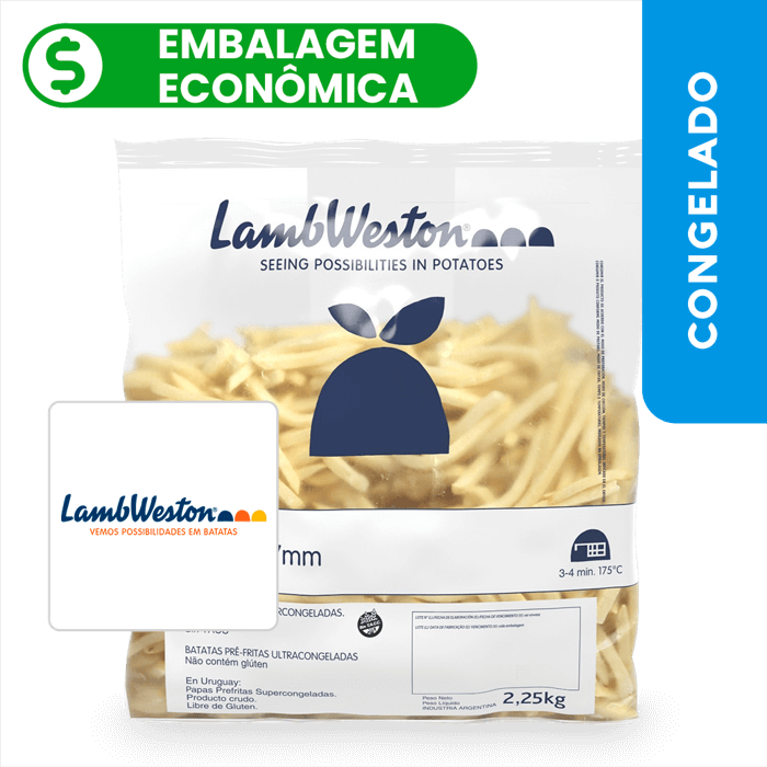Batata Pré-Frita Corte Fino 2kg - Lamb Weston