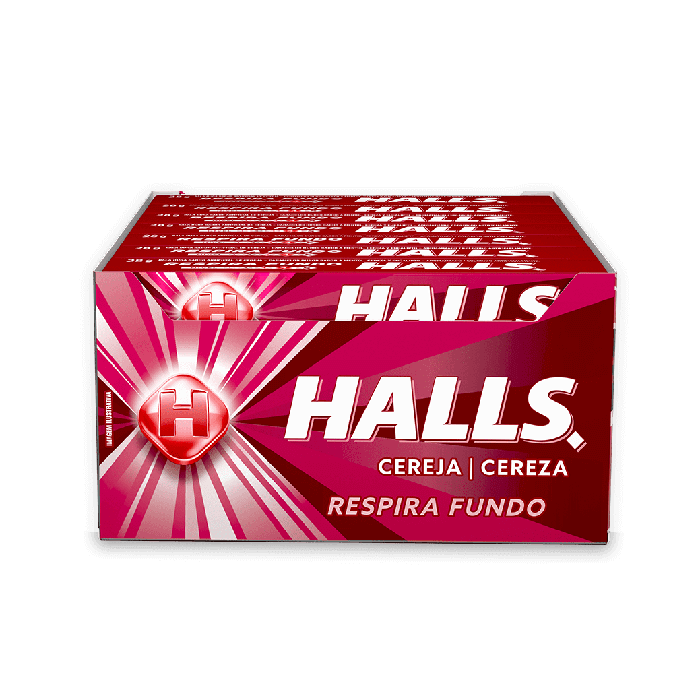 Bala Halls Cereja 21 x 28g