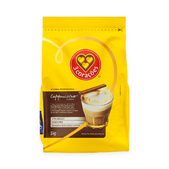 Café Cappuccino Classic 3 Corações 1kg