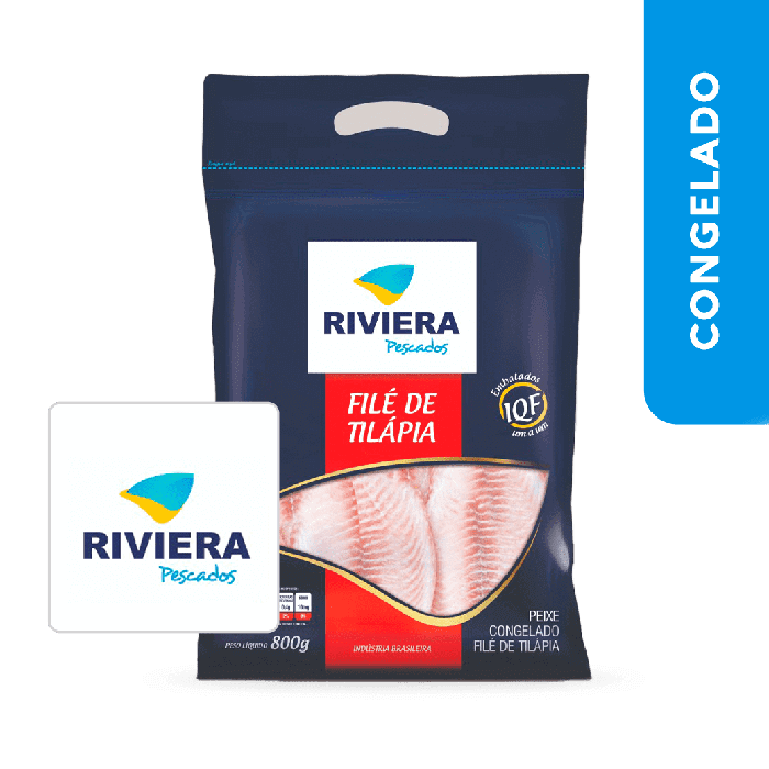 Filé de Tilápia 800g - Riviera