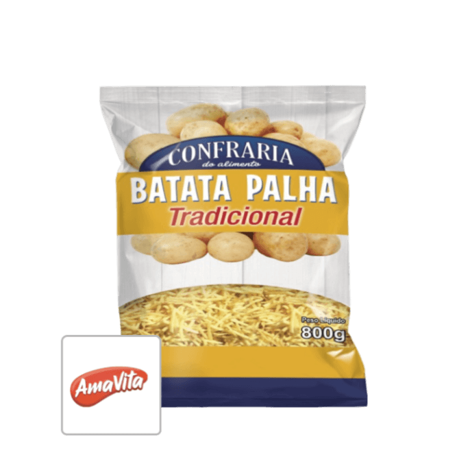 Batata Palha 800g - Confraria do Alimento